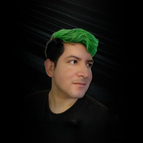 David with emerald green hair