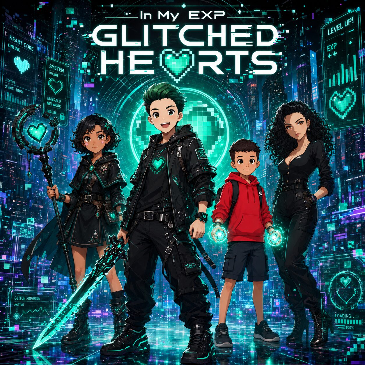 Glitched Hearts protected program art